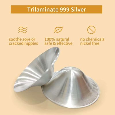 Mulan Silver Copper Nursing Shield Cups – XL