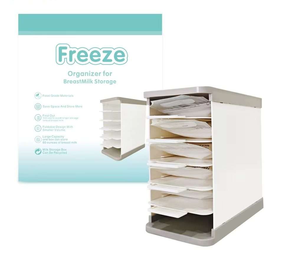 Mulan Freeze Organizer for Breast Milk Storage Bags with Divider Panel